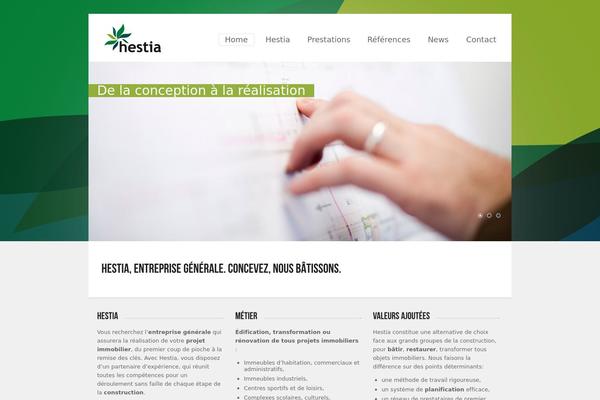 Hestia theme site design template sample