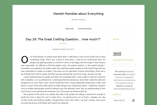 hestiahthedruid.com site used Duet