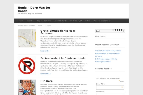 Site using WP Calendar plugin