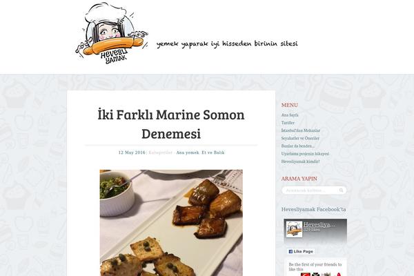 Foodie theme site design template sample