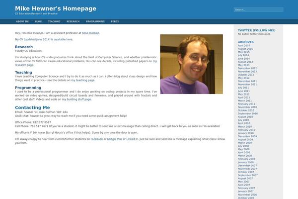 Fluid Blue theme site design template sample
