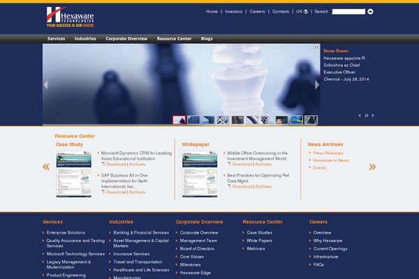 hexaware.co.uk site used Hexaware