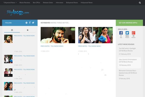 Hueman theme site design template sample