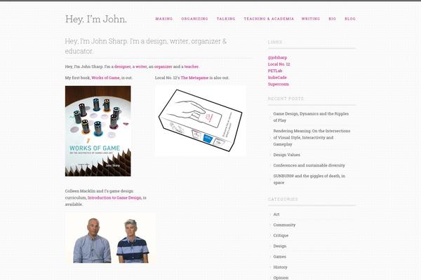 The Cotton theme site design template sample