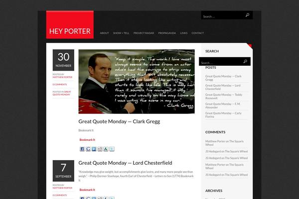 Ajaxify theme site design template sample