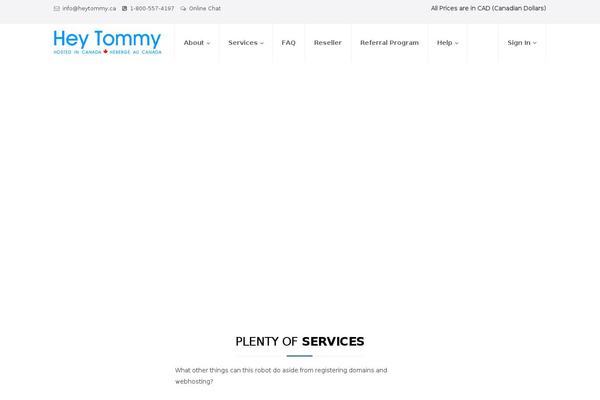Megahost theme site design template sample