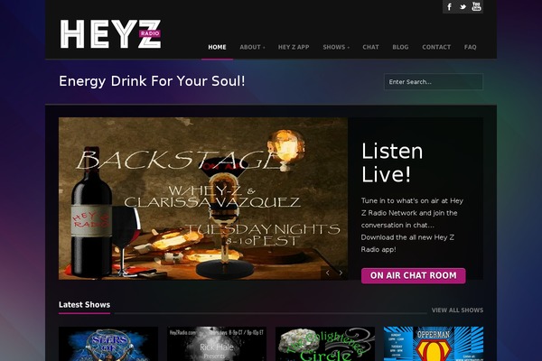 heyzradio.com site used Tune