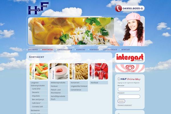 Hf theme site design template sample