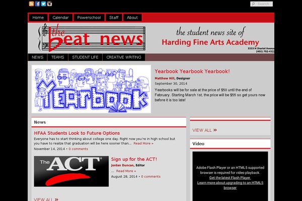 hfaathebeat.org site used Sno Flex
