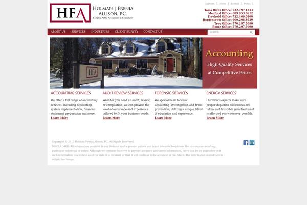 Enterprise theme site design template sample