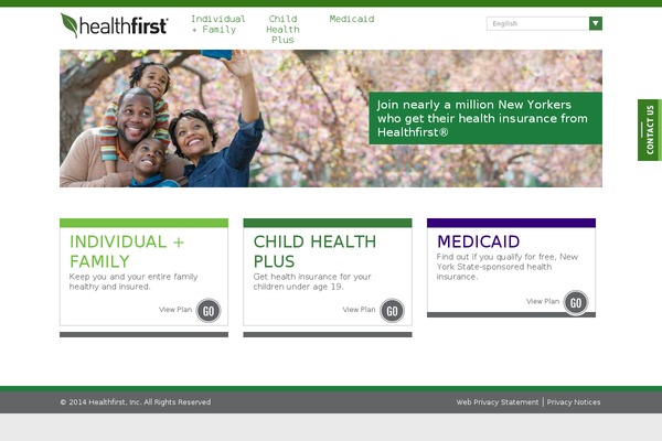 hfchoice.org site used Healthfirst2019