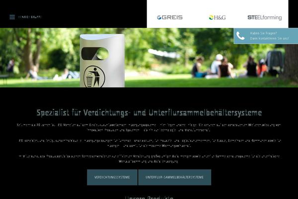 Hg theme site design template sample