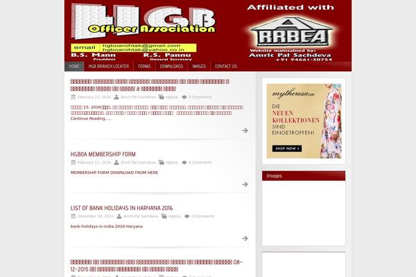 Red Modern theme site design template sample