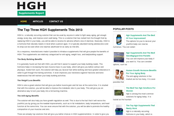 News theme site design template sample