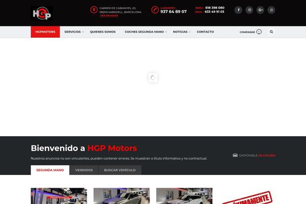 Motors theme site design template sample