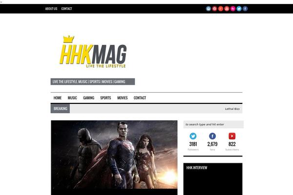 Hades theme site design template sample