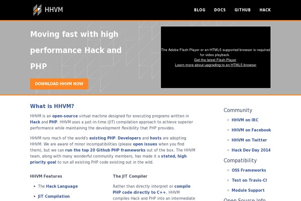 hhvm theme websites examples
