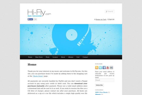 Duster theme site design template sample