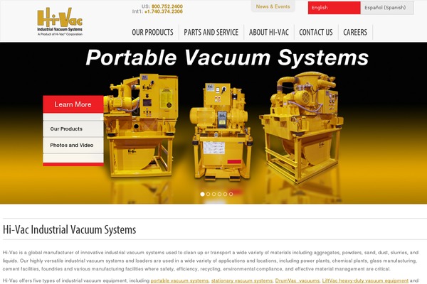 hi-vacproducts.com site used Hivac-wp-theme
