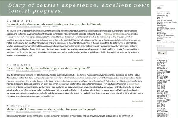 Classic theme site design template sample
