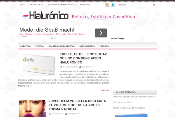 hialuronico.es site used Lodge