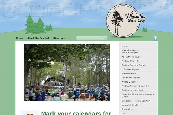 hiawathamusic.org site used Hiawatha