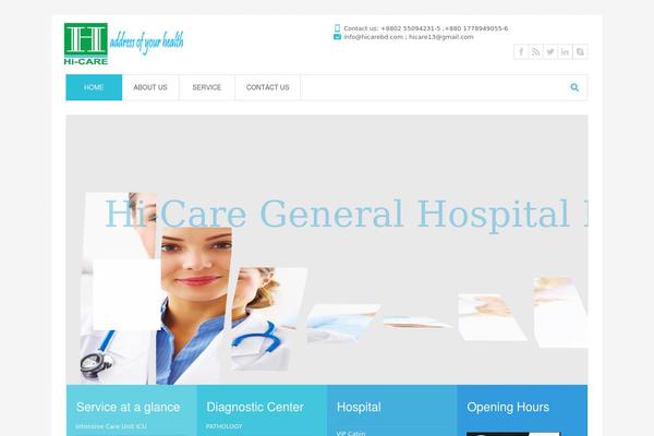 MediCure theme site design template sample