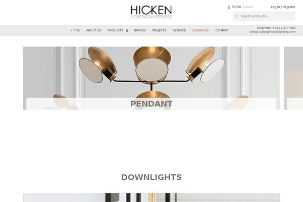 Storefront Child theme site design template sample