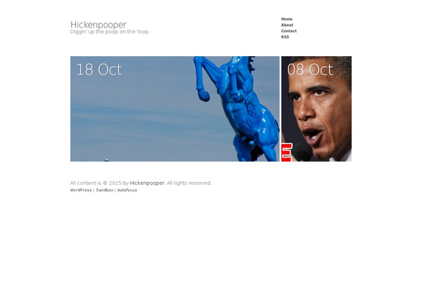 AutoFocus theme site design template sample