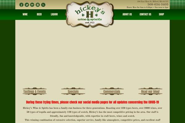 hickeyswineandspirits.com site used Hickeys