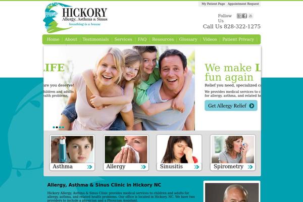 Hickory theme site design template sample