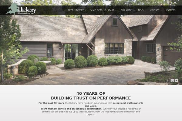 Hickory theme site design template sample
