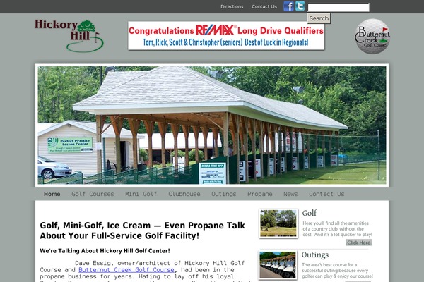 Hickory theme site design template sample