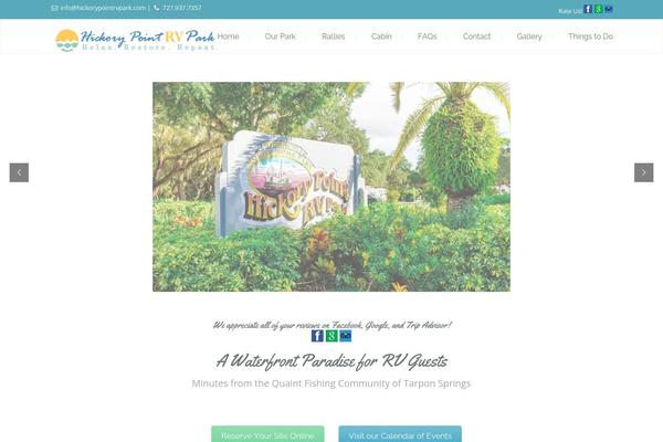 Campingvillage theme site design template sample
