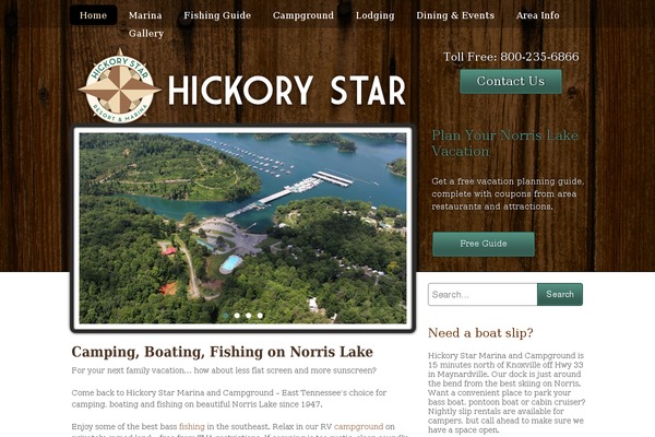 hickorystar.com site used Evergreen