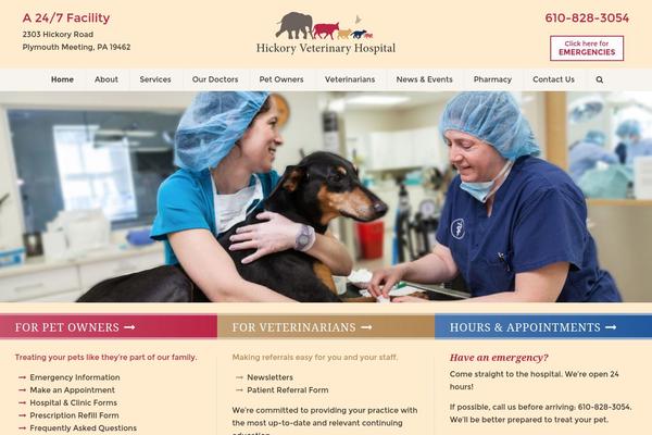 Hickory theme site design template sample