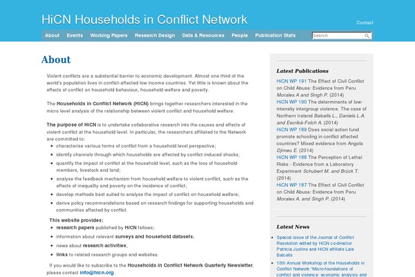 hicn.org site used Annotum Base
