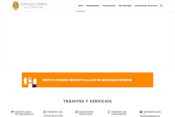 hidalgodelparral.gob.mx site used ParallaxSome