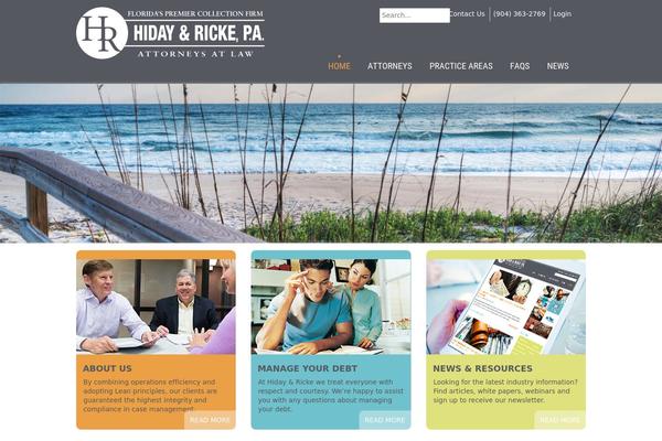 District theme site design template sample