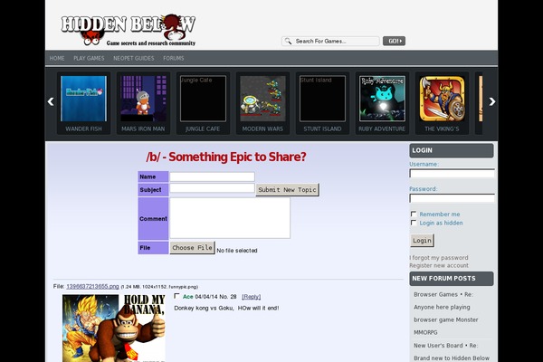 FunGames theme site design template sample