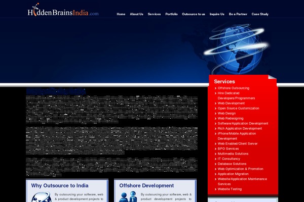 hiddenbrainsindia.com site used Default