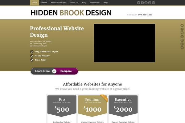 JustLanded theme site design template sample