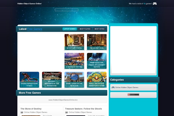hiddenobjectgamesonline.biz site used Wpgalaxy