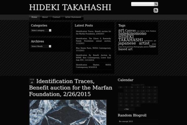 hidekitakahashi.com site used Sleek-black