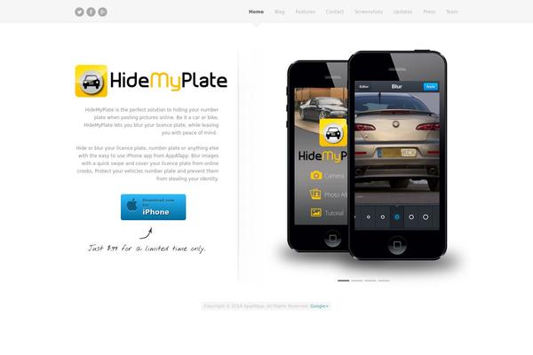 FluidApp theme site design template sample