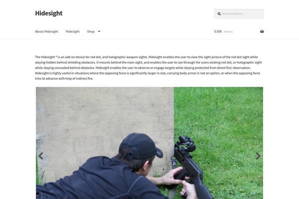 Storefront Child theme site design template sample