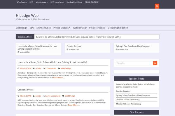 Magzimum theme site design template sample