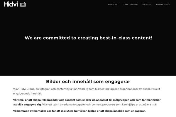 Oshine theme site design template sample