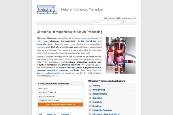 hielscher.com site used Hielscher2