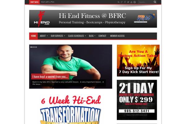 Jarida theme site design template sample